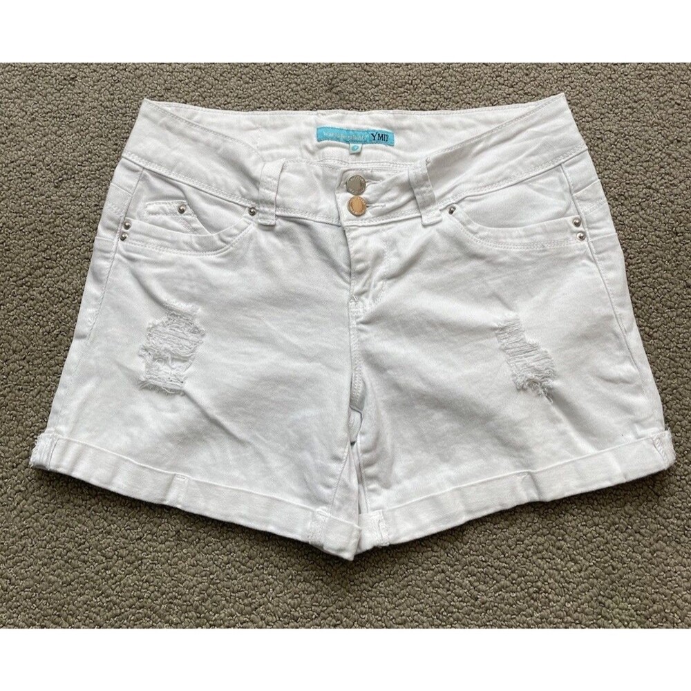 Wanna Betta Butt Dark Wash Bermuda Jeans Shorts Size 9/29